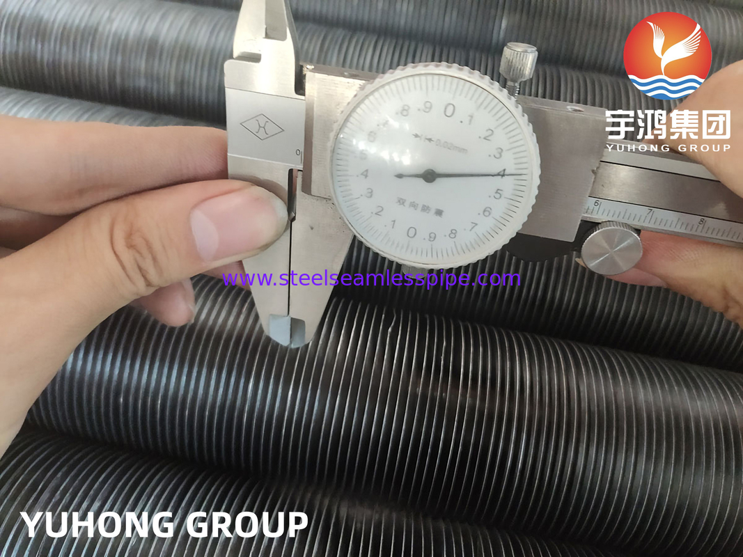 ASME SA179 Fin Tube Embedded Type met A1060 Aluminium Fins Pull Test Pass
