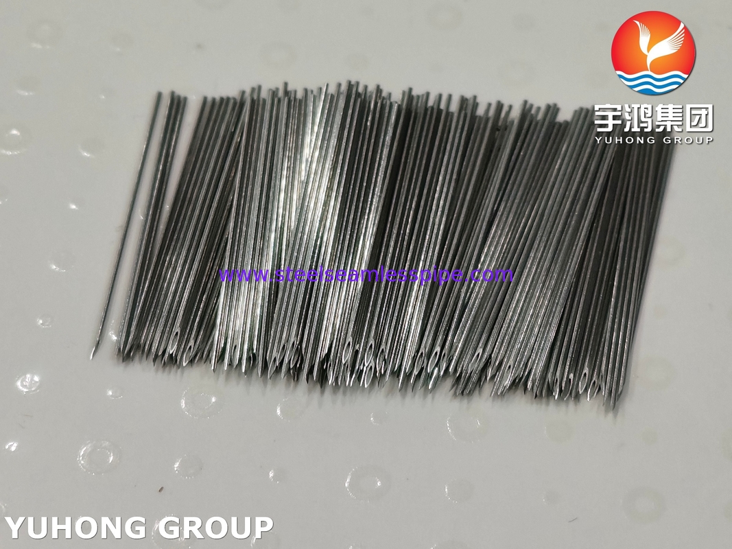 SUS304 Medische kwaliteit roestvrij staal injectie naald buis Lancet Bevel Point 24G 0.55MM