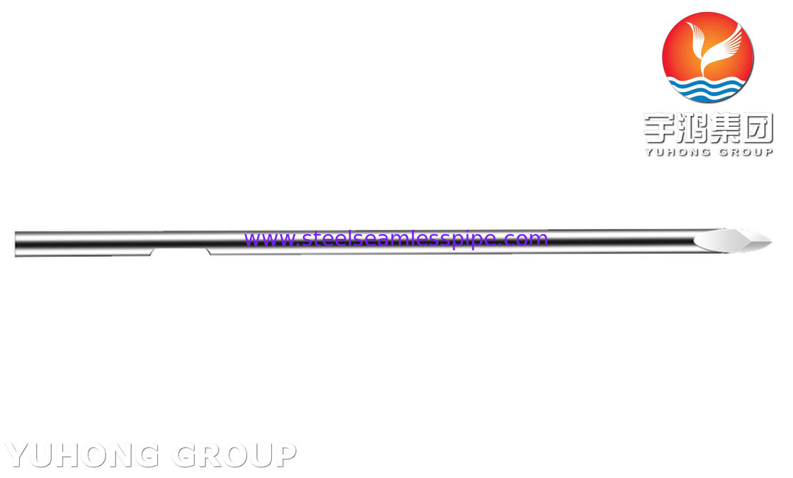 30G roestvrij staal gegroeveerde bloedlancet, bevel solide punt naald buis voor bloedverzameling, ISO9626