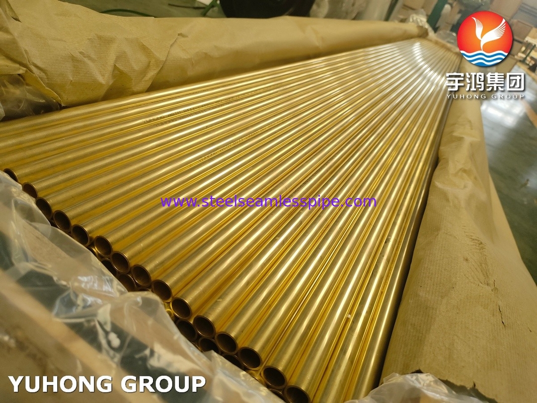 ASTM B111 / ASME SB-111 C44300 koperlegeringsbuis voor industriële corrosiebestendigheid