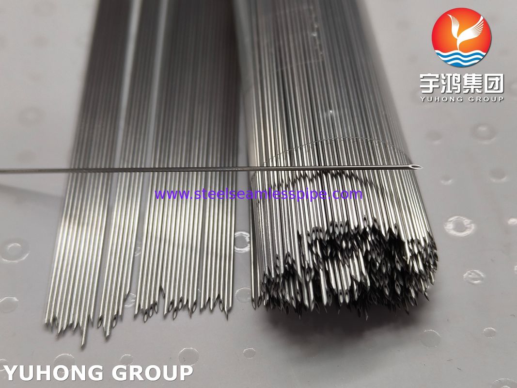 SUS304 Medisch geschikt roestvrij staal Intravenous Indwelling Needle Tube, Back Cut Tip