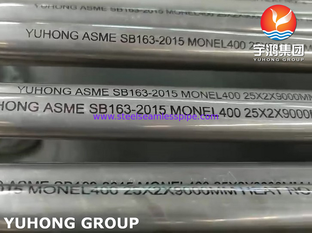 ASME SB163 MONEL 400 (UNS N04400) naadloze buis van nikkellegering voor warmtewisselaar en condensator