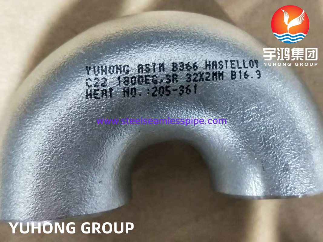 ASTM B366 C22 Pipe Elbow Supplier Corrosiebestendige Nikkel legering Fittings