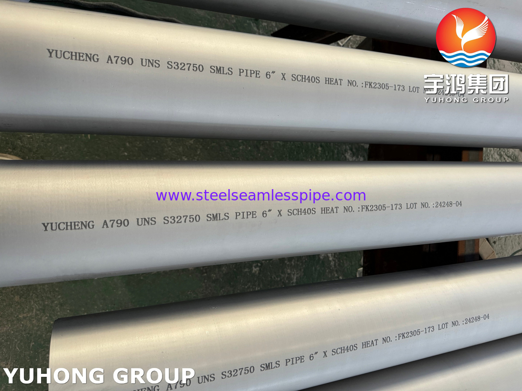 ASTM A790 UNS S32750 Naadloze Austenitische Roestvast Stalen Super Duplex Stalen Pijp voor Olie- en Gastoepassingen