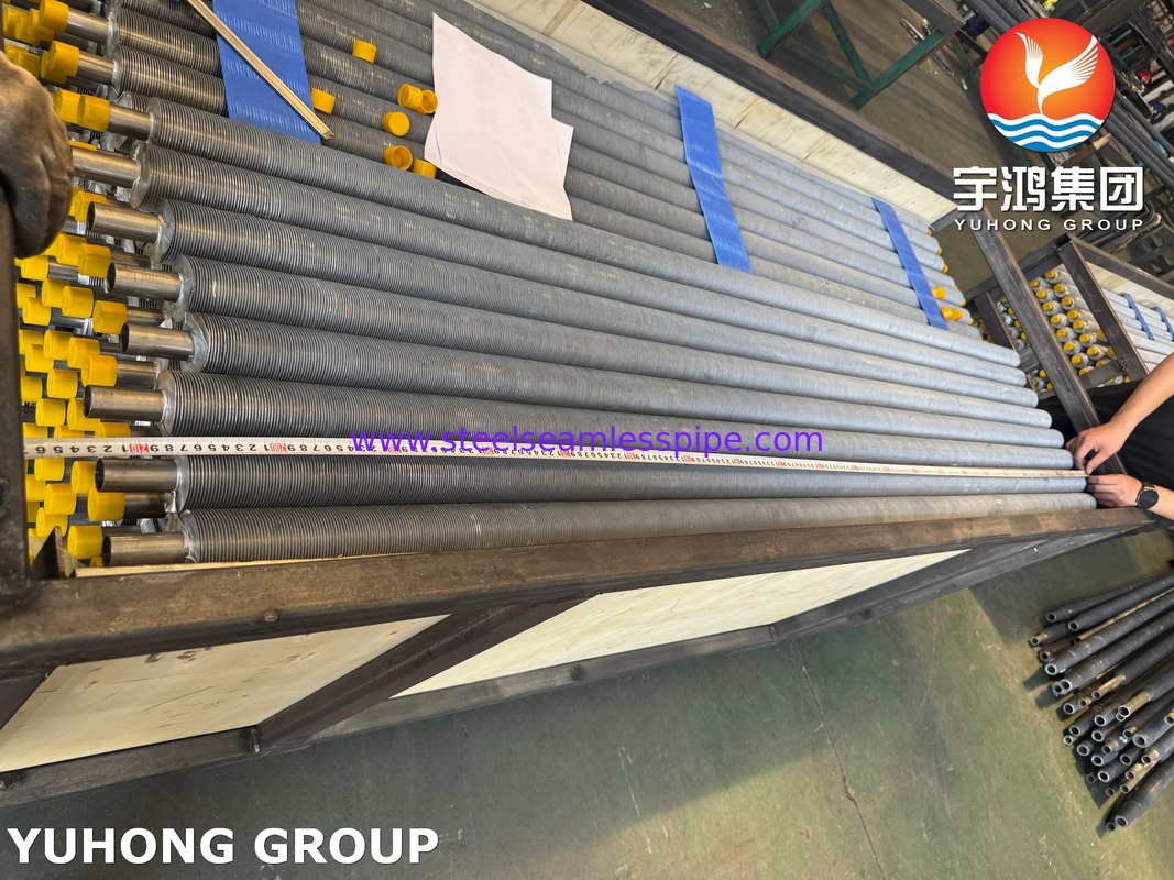 Extrudeerde vinnenbuis van roestvrij staal ASTM A213 TP304 voor luchtgekoelde warmtewisselaar