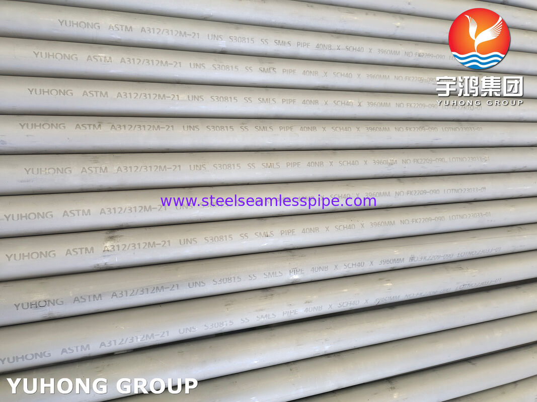ASTM A312 S30815 / 253MA / EN 1.4835 Naadloos buiswerk van roestvrij staal voor toepassingen bij hoge temperaturen