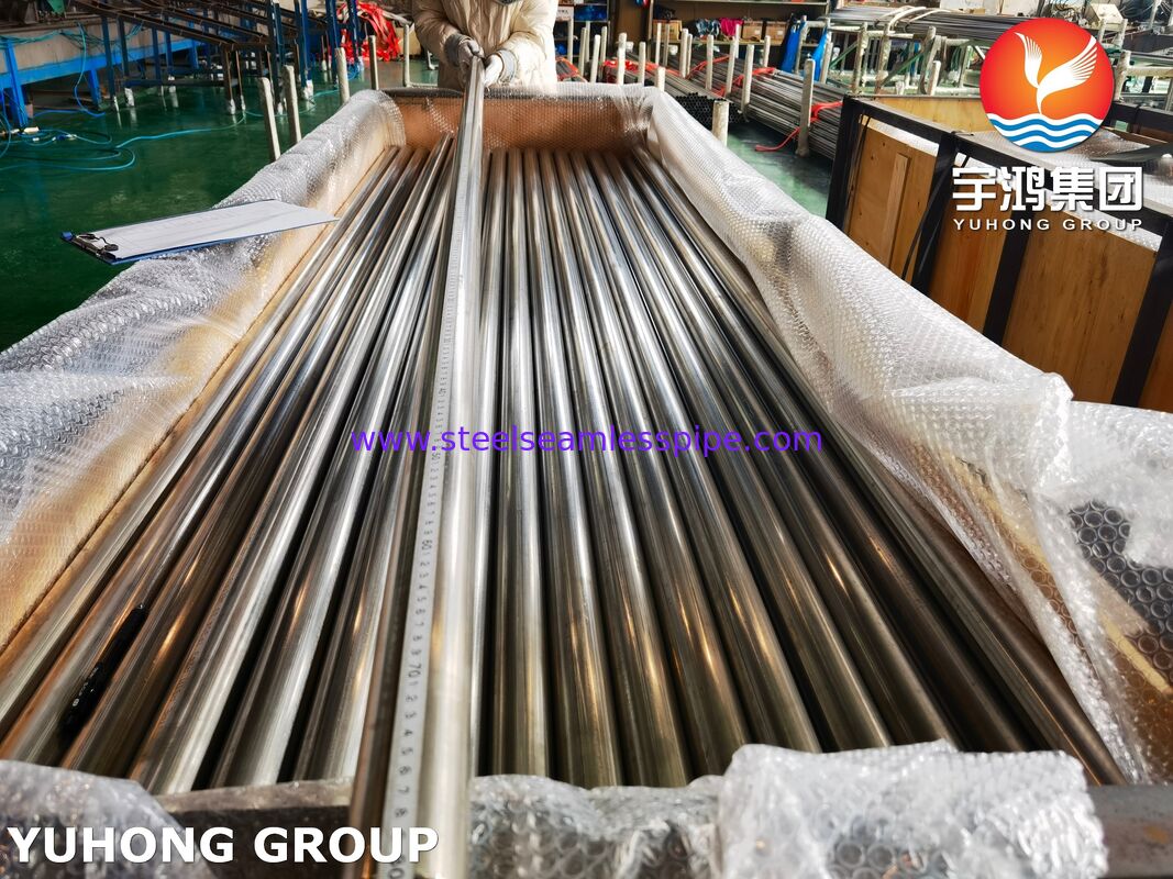 Heldere gegalvaniseerde buis ASTM A249 TP304 Lasbuis van roestvrij staal voor warmtewisselaars