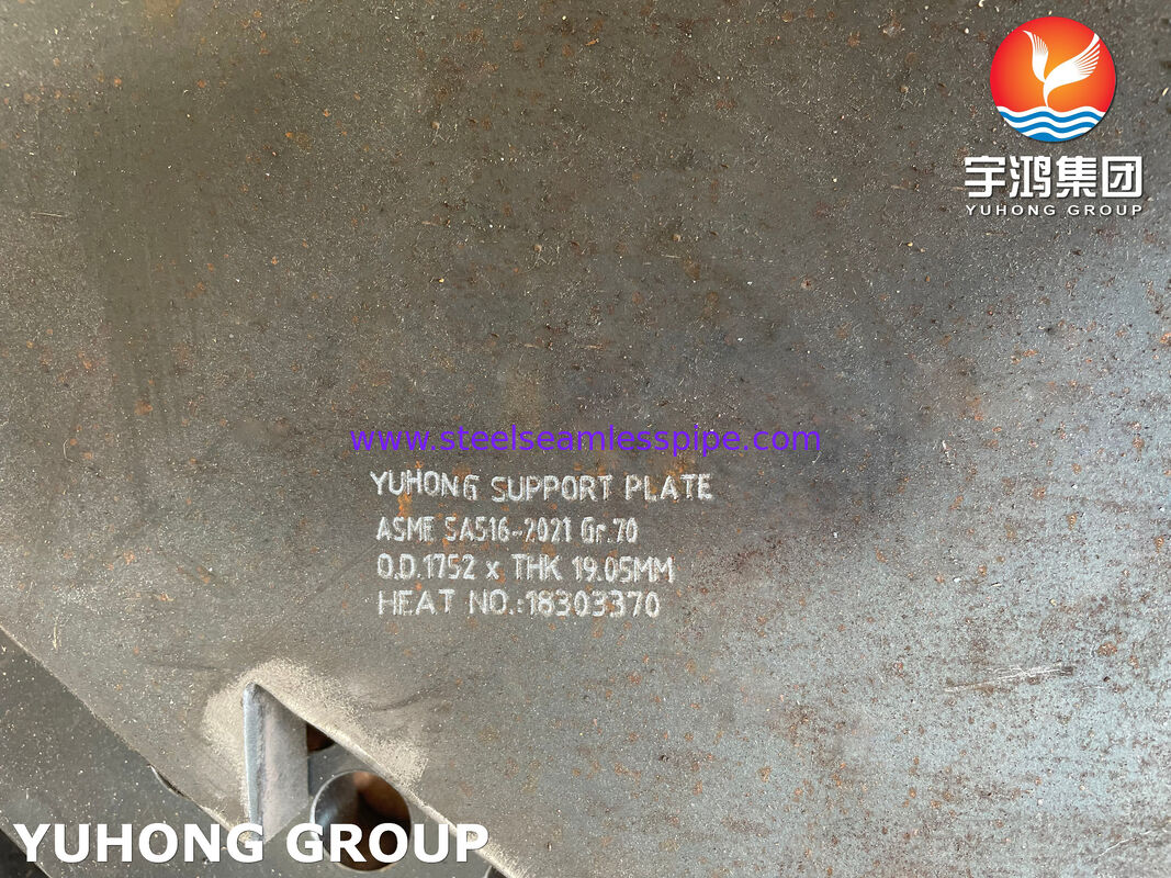 Steunplaat ASME SA516 GR 70 voor warmtewisselaar