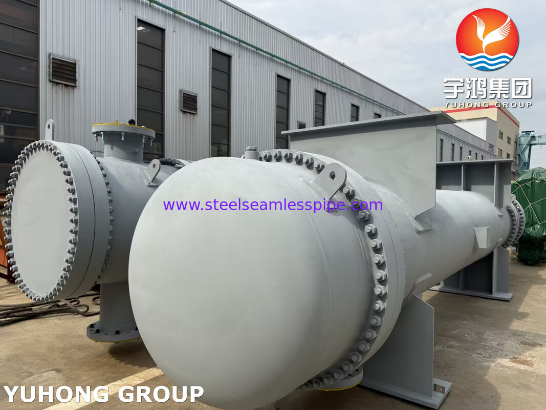 Carbon Steel Shell & Tube Heat Exchanger met ASME SA179 Tubes en SA266 Gr.2 Tubesheet voor water-, olie-, stoom- en gaskoeling