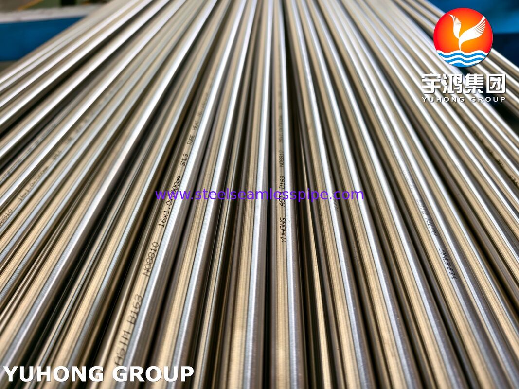 ASTM B163 Incoloy 800H Nickel Alloy Tube Solution Gekoelde naadloze buizen voor warmtewisselaars
