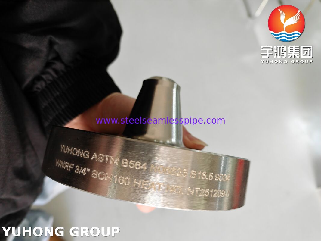 Nikkellegering 625 Flans ASTM B564 UNS N06625 Inconel 625 Weld Neck Flans WNRF Flans