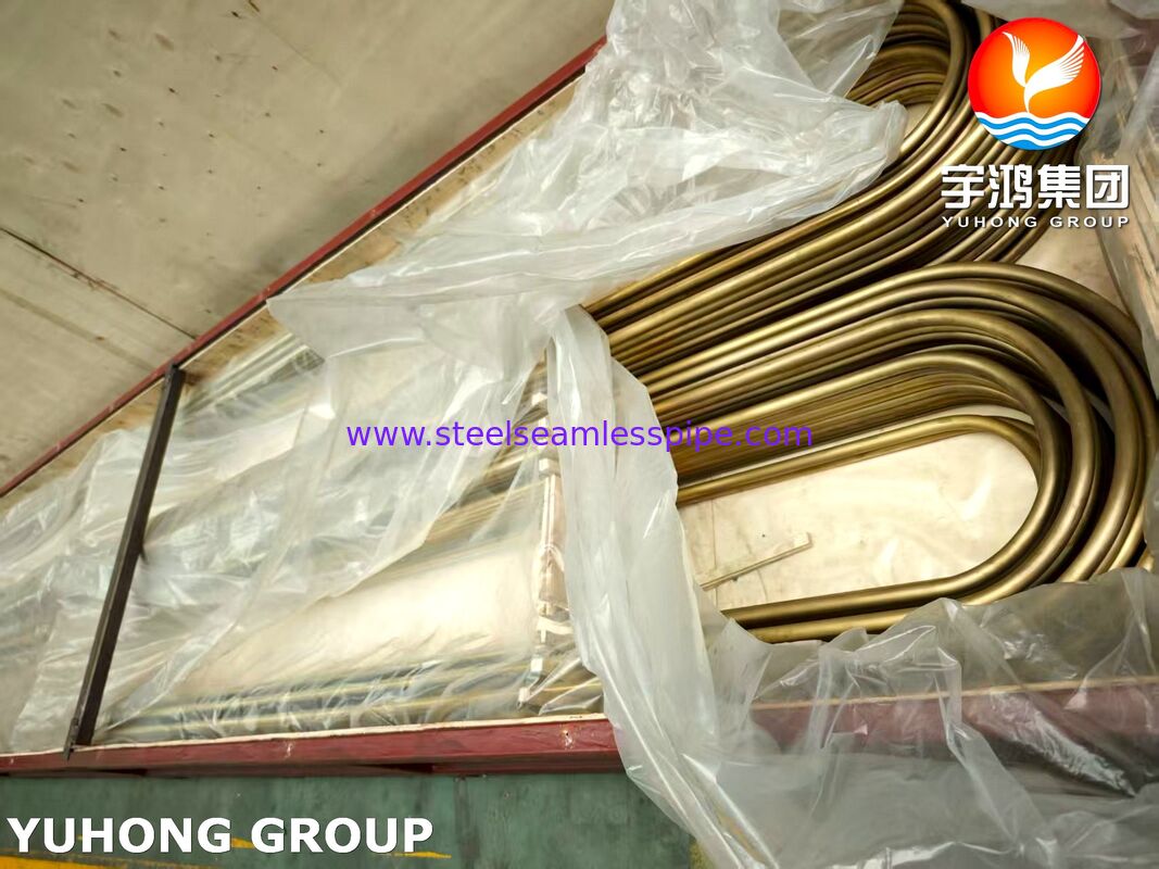ASTM B111 C44300 Admiralty Brass Precision U Bend Tube voor condensatoren en warmtewisselaars