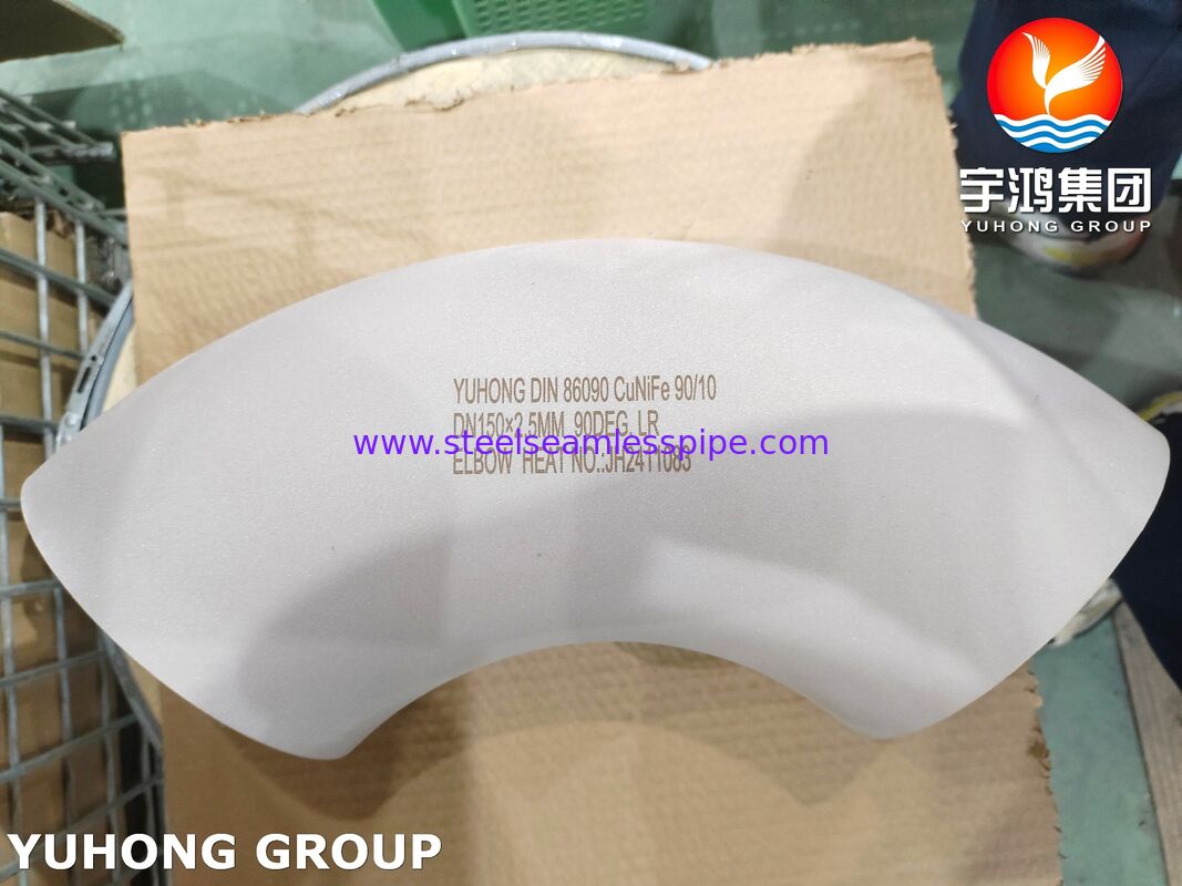 DIN 86090 CuNi 90/10 Elbow voor marine- en zeewaterleidingen