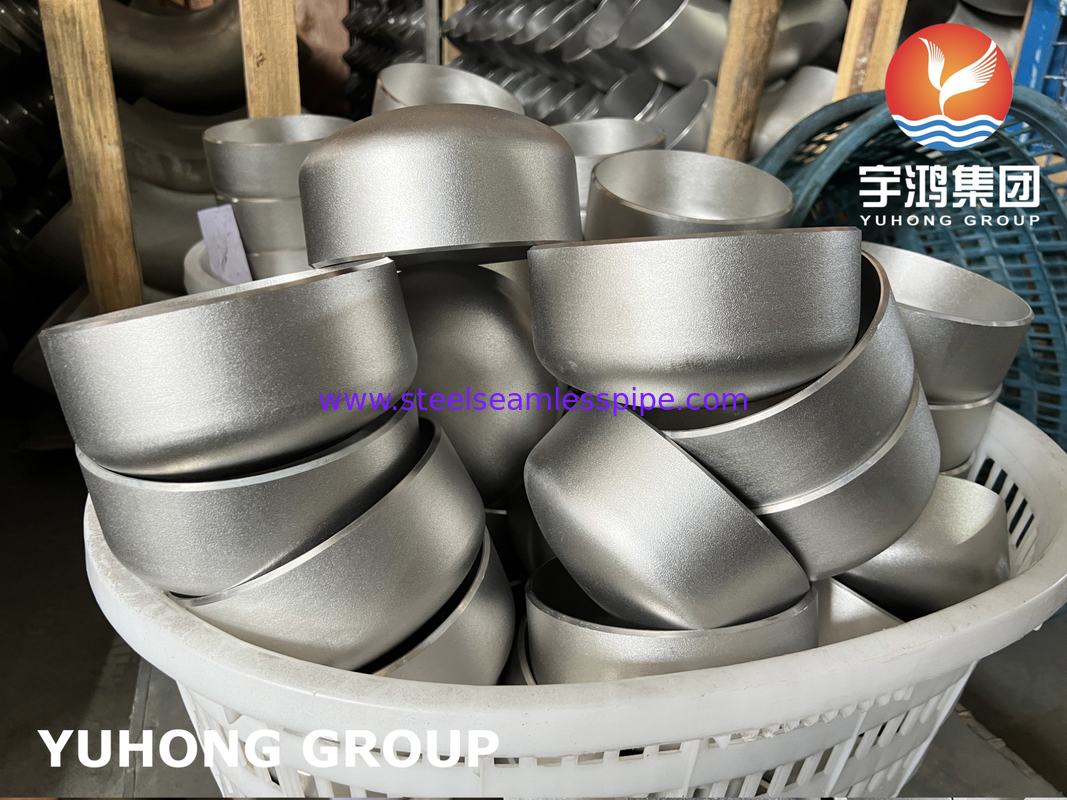 ASTM A403 WP316L Roestvrij Staal Butt Weld Dop ASME B16.9 Gezandstraald voor Industriële Leidingen