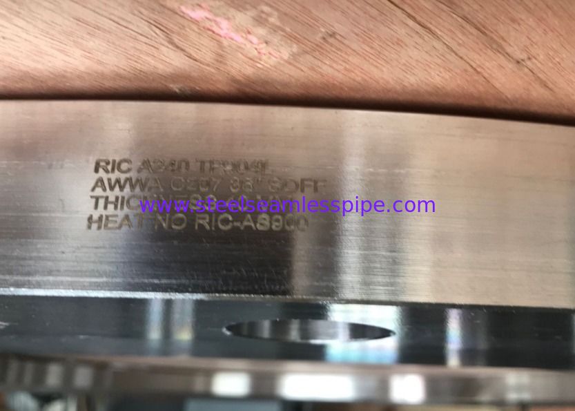 Misstap op Flens, FF-Type, 36“ 40mm Dikke A182 F904L, Roestvrij staal Gesmede Flens