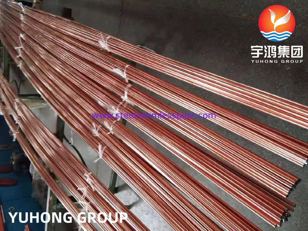 ASTM B111 / ASME SB111 TP2 UNS C12200 DHP koperbuis naadloze warmtewisselaarbuis