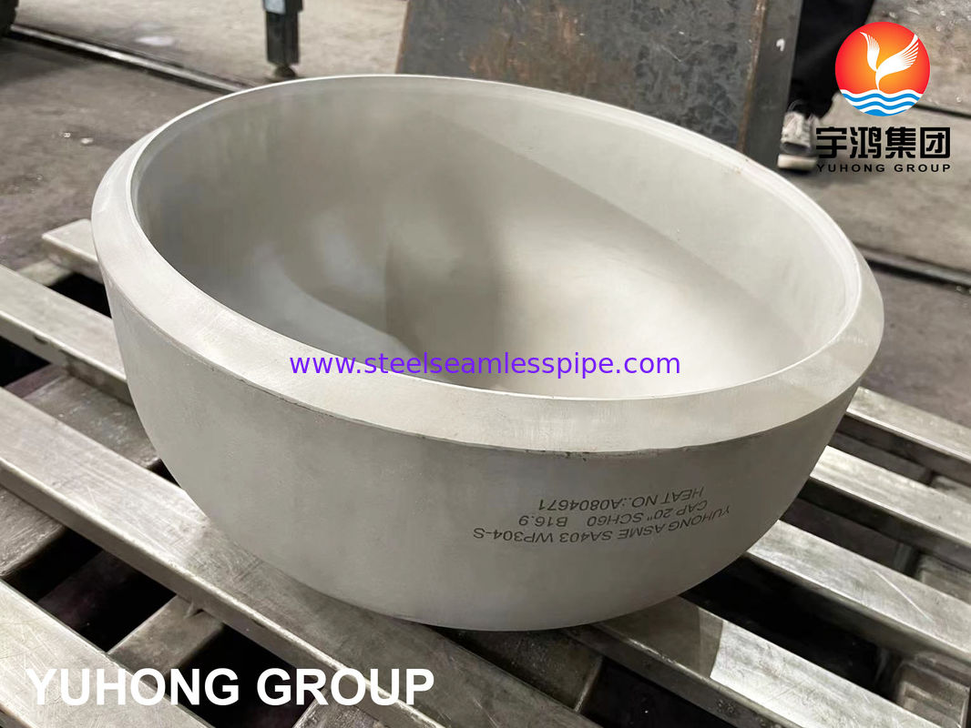 ASME SA403 WP304-S ROESTVRIJSTALEN EINDKAP BUTT WELD FITTING B16.9