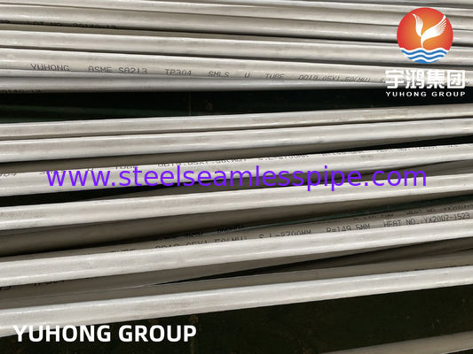 SA213 NAADLOZE DE U-BOCHTbuis VAN /SA213-2017 TP304L, 25.4MM X 2.11MM X 6096MM, MIN. MUURdikte. 100% ET/HT