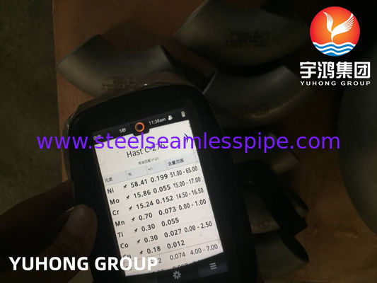 ASTM B366 UNS N10276 / Hastelloy C276 elleboog Hastelloy stalen buttweld-fitting