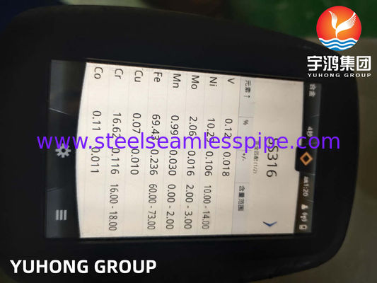 ASTM A358 Gr.1 TP316L Gelaste buizen van roestvrij staal voor waterzuiveringsinstallaties