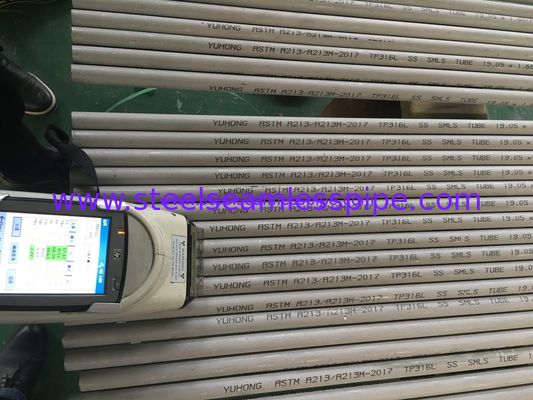 Roestvrij staal Naadloze Buis ASTM A213 ASME SA213 -10a 0Cr18Ni12Mo2Ti TP316Ti UNS S31635 1.4571