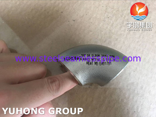 HET STUIKLASSE ROESTVRIJE STAAL WP316L-S VAN ASTM A403 HET PASSEN VAN 45/90/180DEG-ELLEBOOG LR/SR B16.9