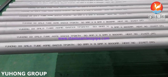 Van de het Roestvrije staal de Naadloze Buis van ASTM A213 TP347H Toepassing Op hoge temperatuur