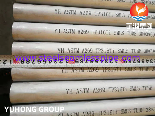 ASTM A249 TP316Ti Lasbuis van roestvrij staal, petrochemie, warmtewisselaars Olie en gas