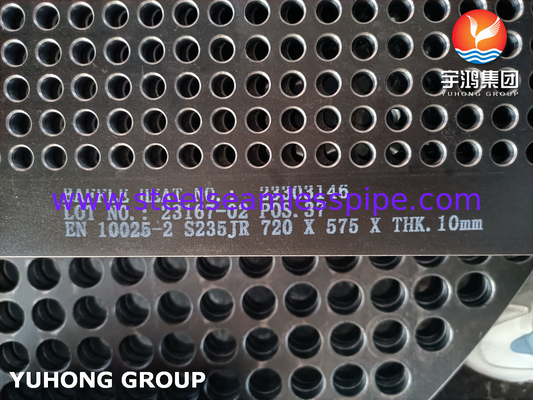 EN 10025-2 S235JR Carbon Steel Baffle Tube Sheet voor warmtewisselaar