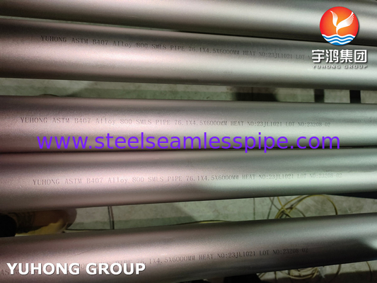 ASTM B407 ASME SB407 UNS N08810 legering 800 NIKKEL legering naadloos buis ABS GEMEEND