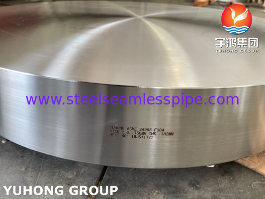 ASME SA965 F304 schijf en SA266 GR.2 ring voor warmtewisselaar
