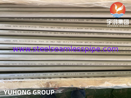 ASTM A213 TP304 naadloze warmtewisselaars en oventuizen van roestvrij staal
