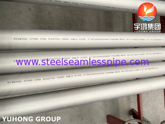 A790 S32750 Super Duplex Steel Seamless Pipe voor elektriciteitsopwekking