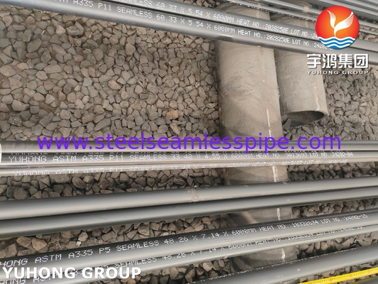 ASTM A335 P11 Naadloze buis van gelegeerd staal voor oververhitter economizer Lengte 6000mm WT 10.97mm