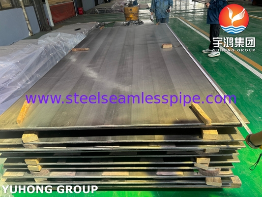 Explosievenplaat ASME SA516 Gr.70 Carbon Steel Cladding ASME SB127 Monel 400