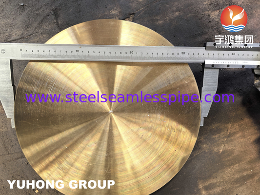 ASTM B171 C46400 Marine Brass Disk Koperen legeringsplaat voor boringen van buisplaten