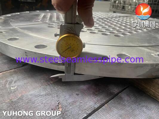 Algemene warmtewisselaar Service Tubesheet ASME SA240 SS304 100% UT