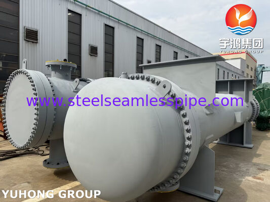 Carbon Steel Shell & Tube Heat Exchanger met ASME SA179 Tubes en SA266 Gr.2 Tubesheet voor water-, olie-, stoom- en gaskoeling