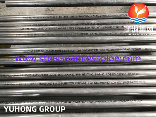 ASTM B163 Nickel Alloy buis naadloze buis Monel 400 Warmtewisselaar Condensator Toepassing