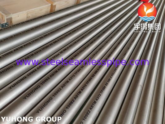 ASTM A312 TP304 / UNS S30400 naadloze holle staalstaaf voor de chemische industrie