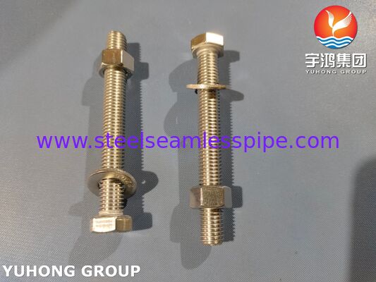 Super Duplex Fasteners ISO4017 S32205 2205 Duplex Staal Zeskantbout Moer Ring