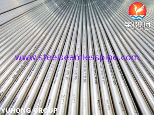 ASTM B338 Grade 2 Titanium naadloze buis UNS R50400 voor warmtewisselaars met helder gegloeid oppervlak