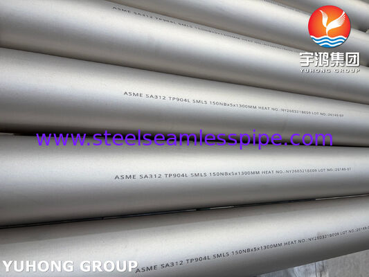 ASME SA312 UNS N08904 / TP904L Stainless Steel Pipe DIN 1.4539 Seamless Pipe for Industry
