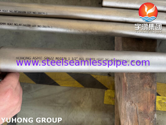 ASME SB622 UNS N10276 Nikkel Legering Naadloze Buis Hastelloy C276 Buis Warmtewisselaar Buis