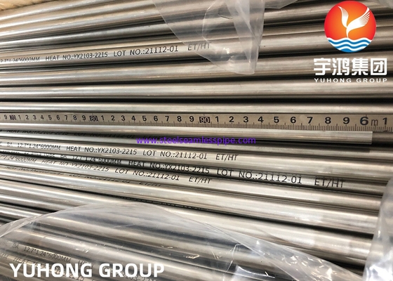 ASTM A269 TP316L/SUS316L/1,4404, 31.75*1.65*11800MM Roestvrij staal Naadloze Buis, de Buis van de BoilerWarmtewisselaar