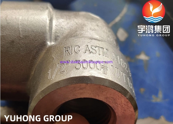 GESMEED 90 GR.-DE ELLEBOOGafmetingen VAN DE CONTACTDOOSlas   NPS 1/2 TOT 4 ASTM A182 F53