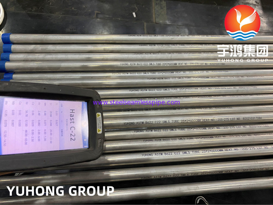 HET STAAL NAADLOZE HASTELLOY C22 PIJP VAN DE NIKKELlegering MET ASTM B161 ASME SB163