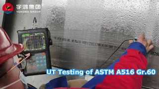 UT-testen van ASTM A516 Gr.60-plaat